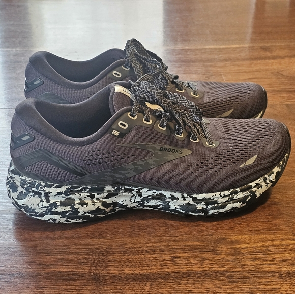 Brooks Ghost 15 Womens 7.5 Shoes Black With Camo Running Neutral Support